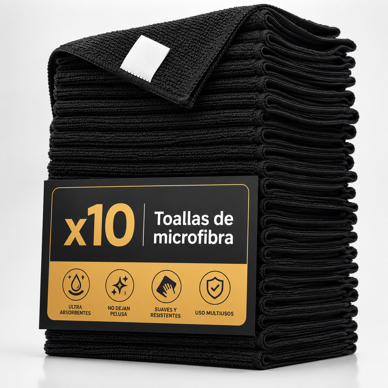x10 Toallas Microfibra