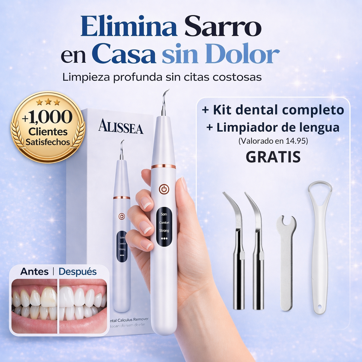 Removedor de Sarro Eléctrico sin Dolor en Casa