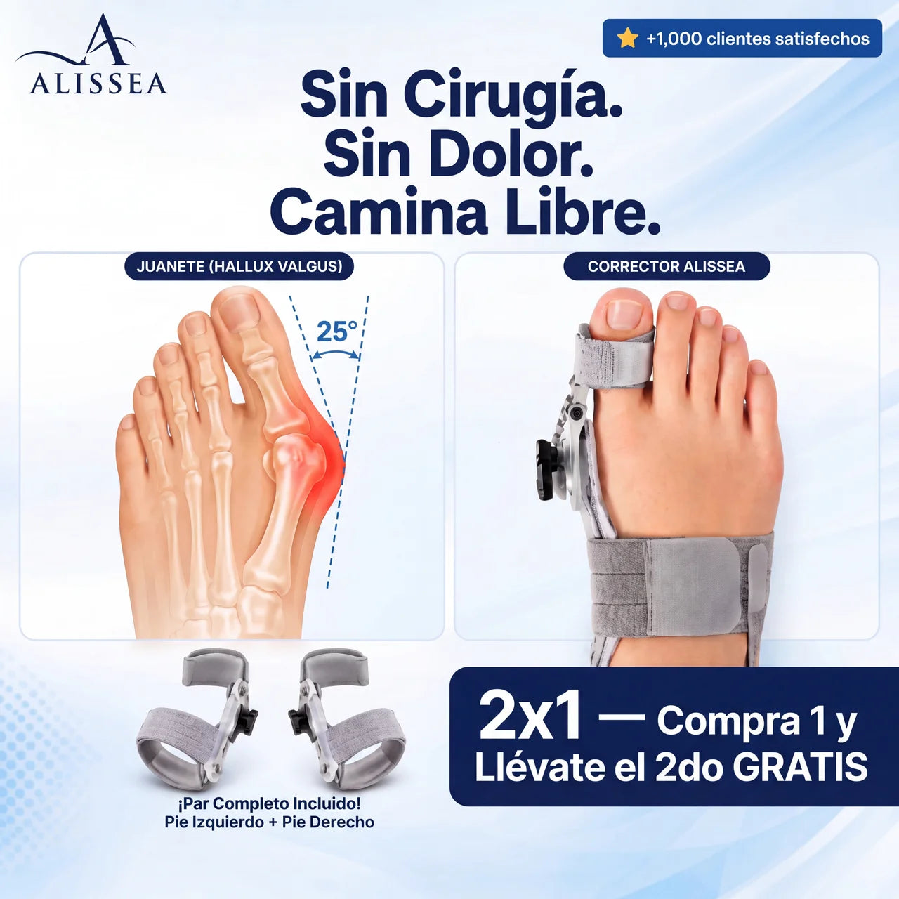 Corrector de Juanetes — Sin Cirugía, Sin Dolor, Desde Casa